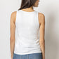 Scoop Layering Tank in white by Lilla P