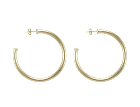 Petite Everybodys Favorite Hoop in gold by Sheila Fajl