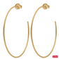Jillian Hoops in gold by Sheila Fajl