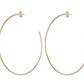 Jillian Hoops in gold by Sheila Fajl