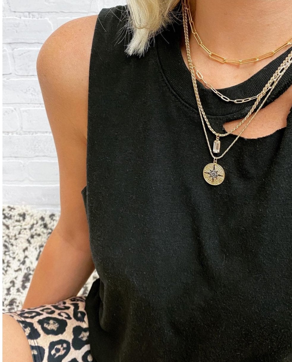 Eden Necklace in gold by Farrah B
