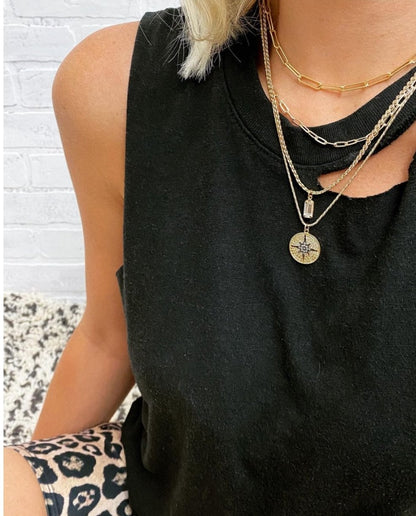 Eden Necklace in gold by Farrah B