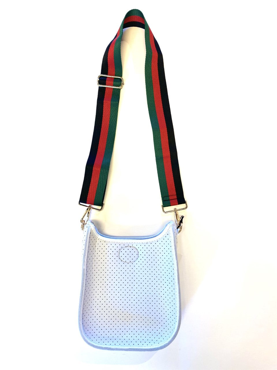 Stripe Adjustable Strap in black/red/green by Ah-Dorned