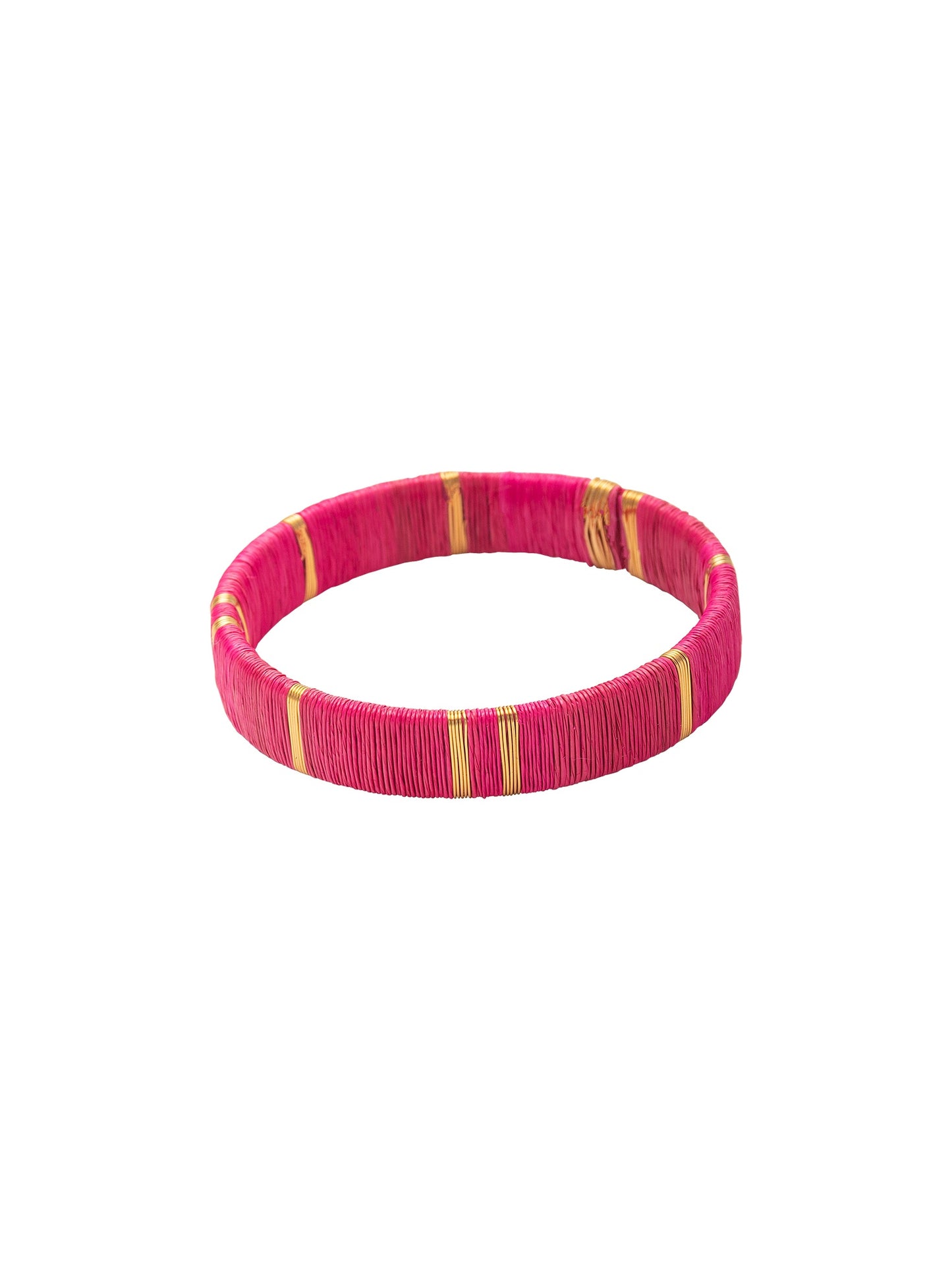 Juaca Bracelets in hyper pink by Bamboleira